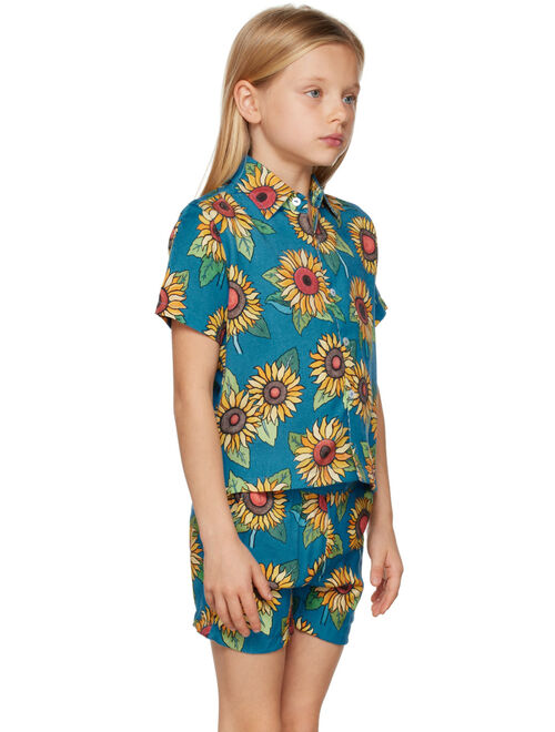 ENDLESS JOY Kids Blue Sunflower Shirt