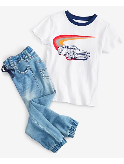 EPIC THREADS Little Boys Denim Joggers, Created for Macy's