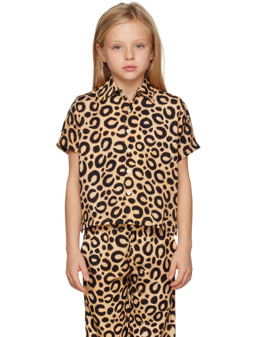 ENDLESS JOY Kids Beige Leopard Shirt