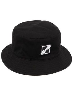 We11done square-logo bucket hat
