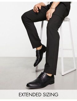 derby shoes in black leather