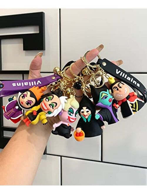 Booinxaa Silicone Keychain Women Men Boy Girl Cute Cartoon Keychains for Bag Purse Party Favor Gifts