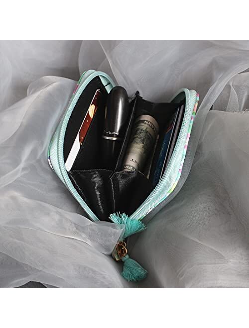 Timlee Unicorn Wallet For Teen Girls Women Zipper Wallet Cute Rainbow Unicorn Design Short Wallets Girls Christmas Gift(Unicorn Blue A)