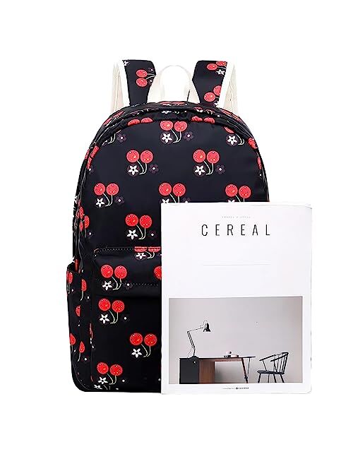Createy School Backpack for Girls Kids Backpack with Lunch Box Pencil Case Lightweight Marble Prints Backpack Primary Elementary Students Bookbags School Bags Set for Tee