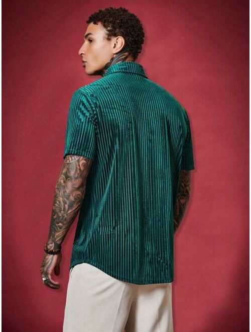 Manfinity AFTRDRK Men Solid Button Front Shirt