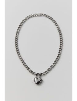 Personal Fears Vicious Heart Chain Necklace