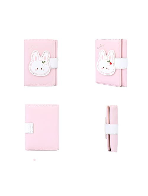 Fineder Little Girls Purse Cute Cartoon Bunny Rabbit Wallet, Wallet for Little Young Girls 4-6 4-8 5-7 6-8 8-10 9-12 Ages Cute Small Toddler Wallet