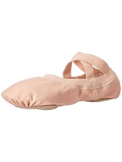 Girl's Pro Elastic Canvas Split-Sole Ballet Shoe