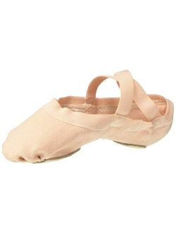 Girl's Synchrony Split Sole Stretch Canvas Ballet Slipper / Shoe