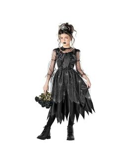 Kids Gothic Witch Costume For Girls Black Kids Witch Costume Black Witch Dress For Girls Black Witch Costume Kids
