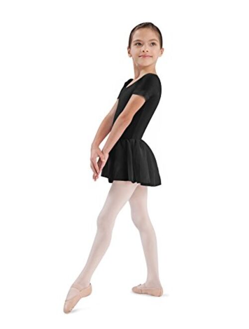 Bloch Dance Girls Tiffany Short Sleeve Leotard with Skirt