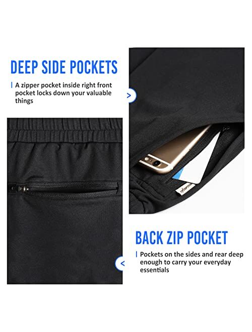 maamgic Mens Workout Shorts 5" Short Shorts Soft Stretch Running Gym Athletic Shorts with Zip Pockets