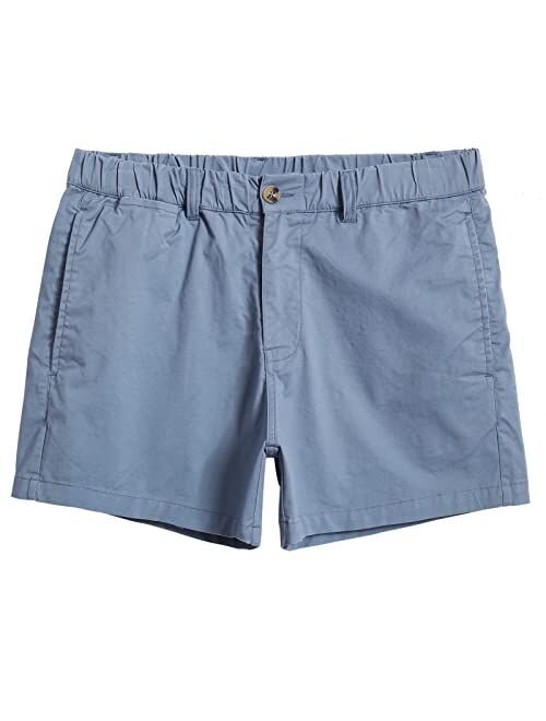 maamgic Mens Shorts Casual 4 Inch Cotton Casual Shorts for Men Elastic Waistband Mens Casual Shorts Daily Wear