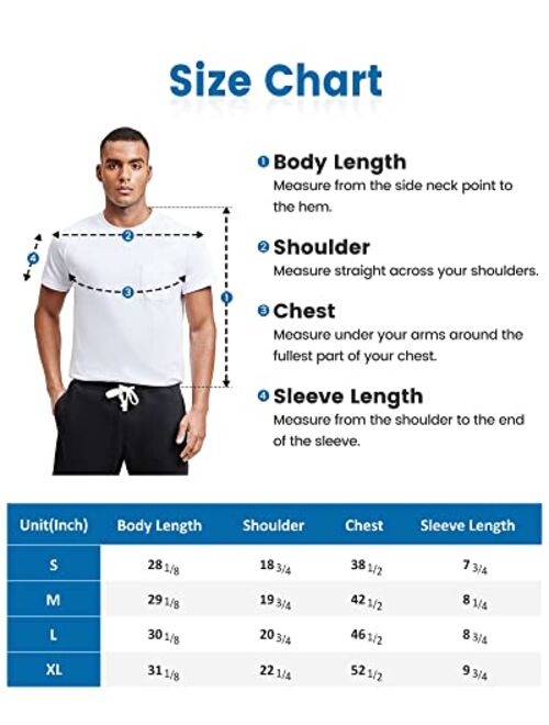 maamgic Mens Graphic T-Shirts Soft Cooling Touch Tees with Pocket