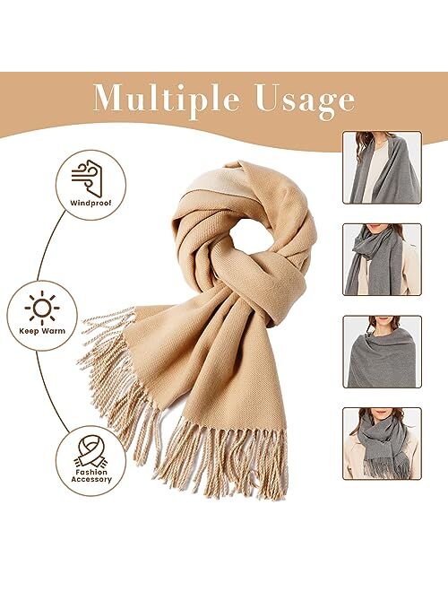 maamgic Womens Cashmere Scarf Large Pashmina Shawls and Wraps Light Blanket Scarf for Evening Dress Warm Daily Travel Office