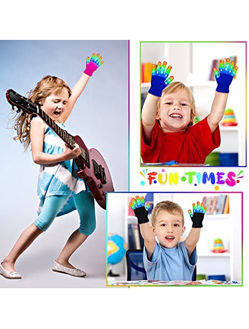 Dodosky Gifts for Girls Age 5 6 7 8, LED Gloves for Kids Toys for 4-10 Year Old Boys Girls - Stocking Stuffers
