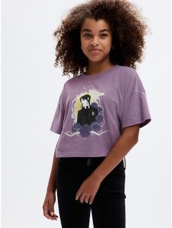 Kids Wednesday Addams Relaxed Graphic T-Shirt