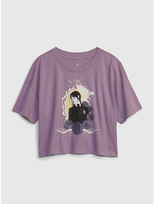 Gap Kids Wednesday Addams Relaxed Graphic T-Shirt