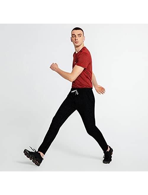 maamgic Mens Sweatpants Joggers Soft Lightweight Workout Pants Jogger Pants with Zipper Pockets