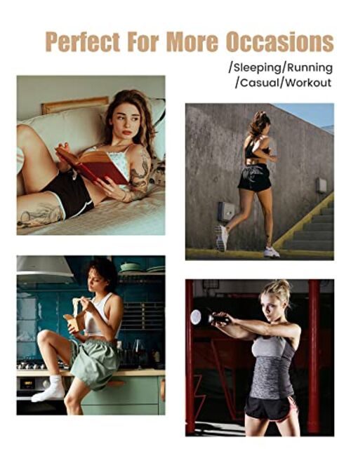 maamgic Sweat Shorts Women Casual Drawstring Cotton Shorts Comfy Elastic Waist Gym Athletic Running Workout Shorts for Women