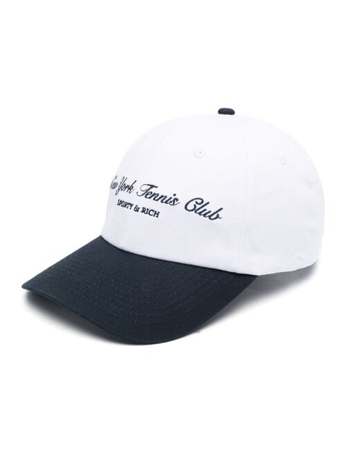 Sporty & Rich embroidered-logo cotton cap