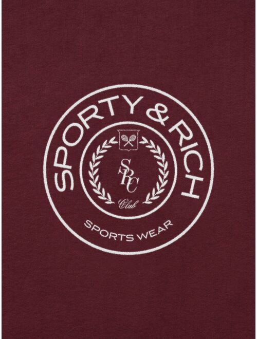 Sporty & Rich Connecticut Crest logo-print track pants
