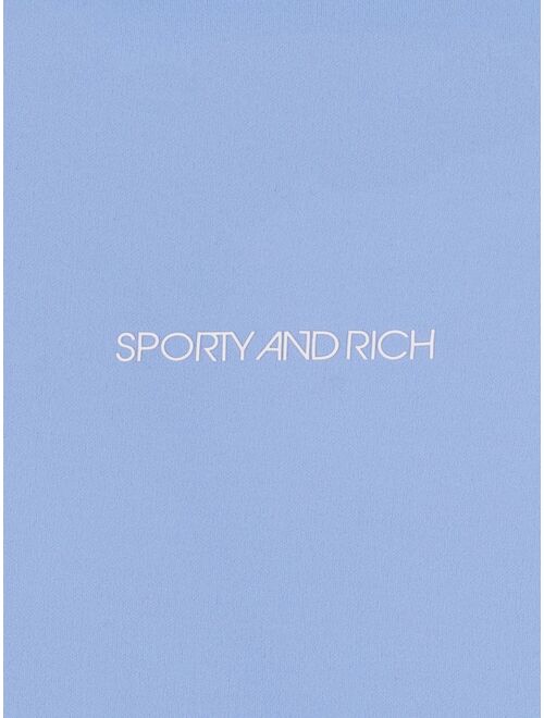 Sporty & Rich logo-print track shorts