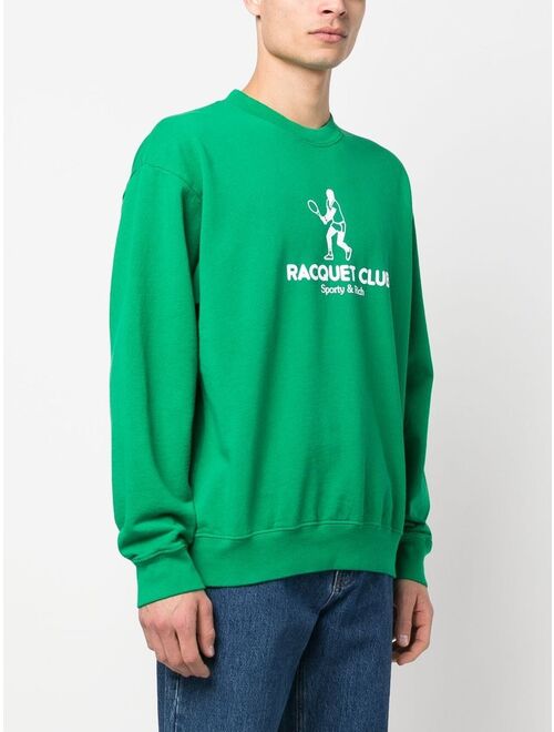 Sporty & Rich Racquet Club crew-neck sweatshirt