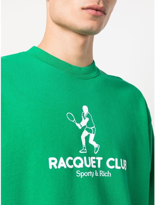Sporty & Rich Racquet Club crew-neck sweatshirt