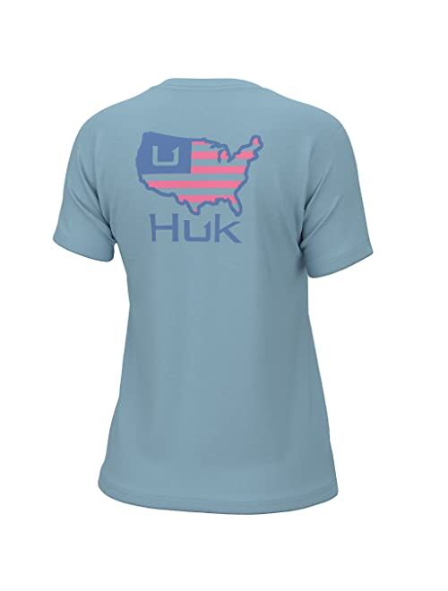 HUK Women's Short Sleeve Performance Tee, Fishing T-Shirt