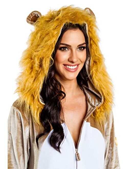 Tipsy Elves Women's Lion Halloween Costume - Lady's Lion Onesie