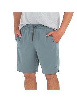 Free Fly Men's Lined Swell Short - Quick Dry, Moisture-Wicking Shorts with Boxer Brief Liner - Sun Protection UPF 50+