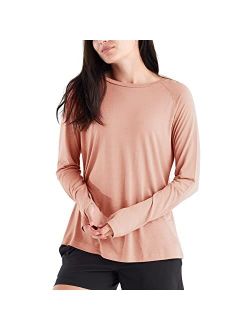 Free Fly Women's Bamboo Lightweight Long Sleeve Shirt - Quick Dry, Breathable Outdoor Shirt with Sun Protection UPF 40+