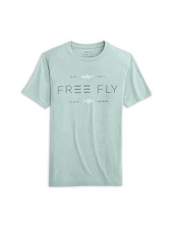 Free Fly Youth Tropic Hangout Tee - Graphic Tee for Kids - Ultra-Soft Cotton-Blend T-Shirt