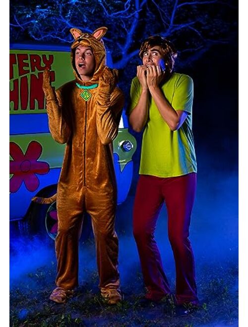 Fun Costumes Classic Scooby Doo Shaggy Costume for Men, Green Shirt Hippie Outfit for Scooby-Doo Movie & TV Character Cosplay