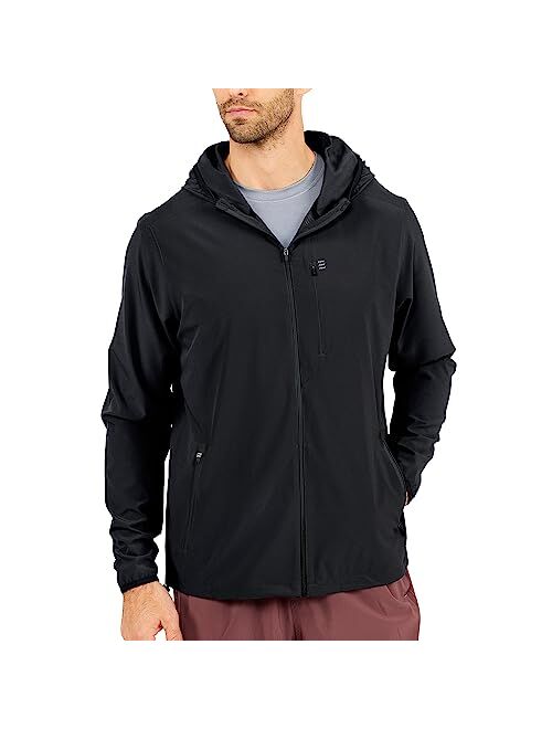 Free Fly Men's Breeze Jacket - Ultra-Light, Soft Shell Performance Zip Up Jacket with Hood - Sun Protection UPF 50+