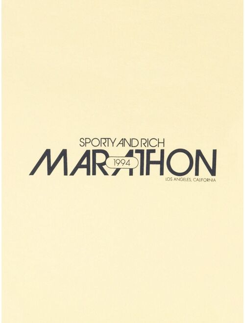 Sporty & Rich Marathon logo-print sweatshirt