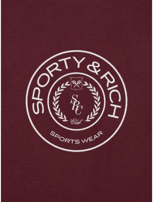 Sporty & Rich logo-print cotton sweatshirt