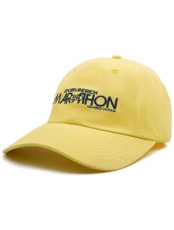 Marathon embroidered-logo cap