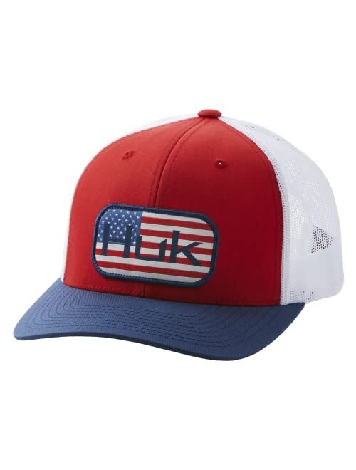 HUK Men's Mesh Trucker Snapback Anti-Glare Fishing Hat