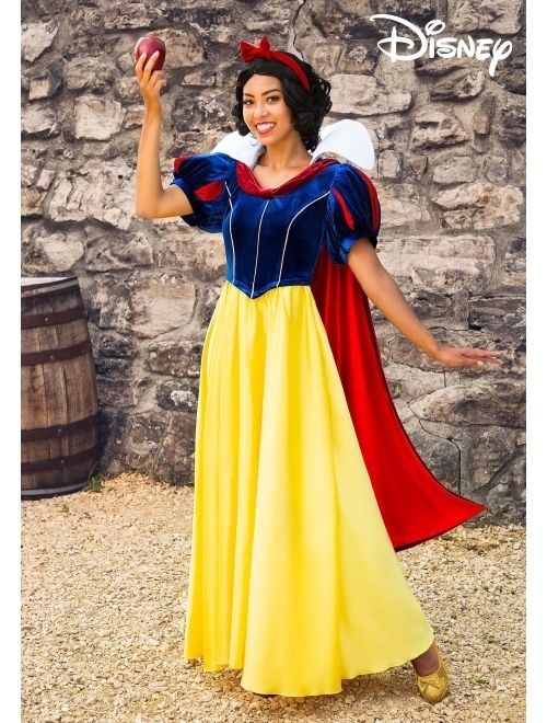 Fun Costumes Disney's Snow White Costume for Women, Adult Magical Princess Classic Yellow Bodice and Skirt