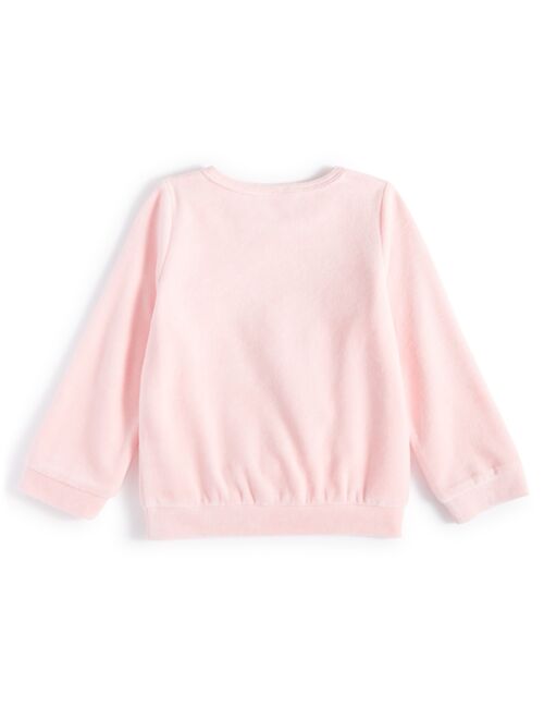First Impressions Toddler Girls Ruffled Velour Top, Created for Macy's