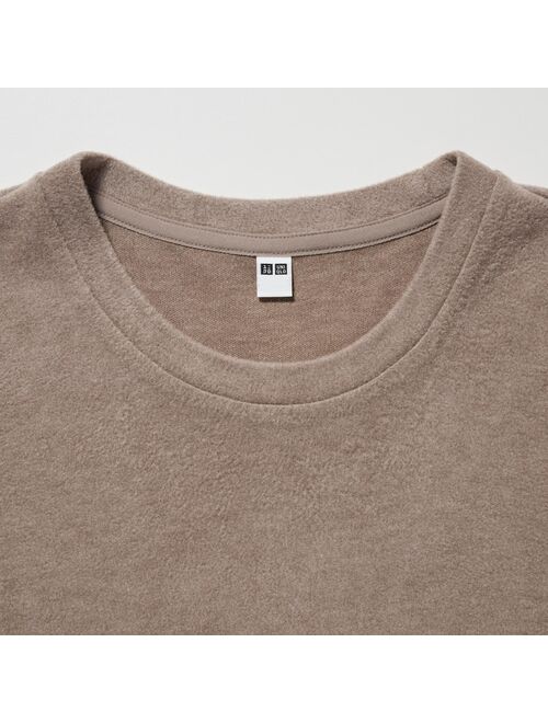 Uniqlo HEATTECH Fleece Crew Neck Long-Sleeve T-Shirt