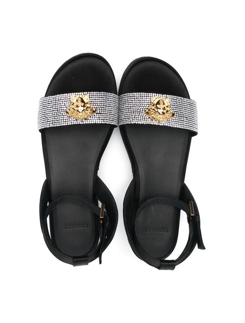 Versace Kids Medusa crystal-embellished sandals