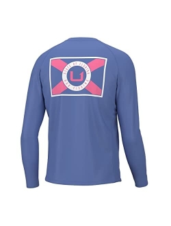 Men's Pursuit Graphic Long Sleeve, Sun Protect Fishing Shirt