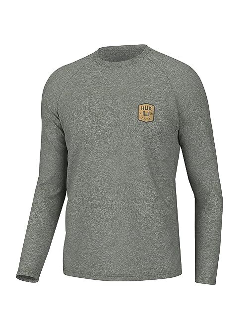HUK Men's Pursuit Graphic Long Sleeve, Sun Protect Fishing Shirt