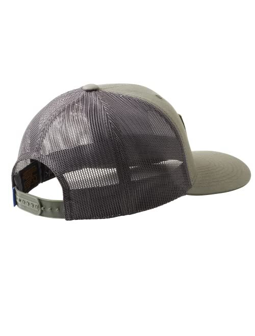 HUK mens Mesh Trucker Snapback | Anti-Glare Fishing Hat, Huk & Bars - Moss, One Size US