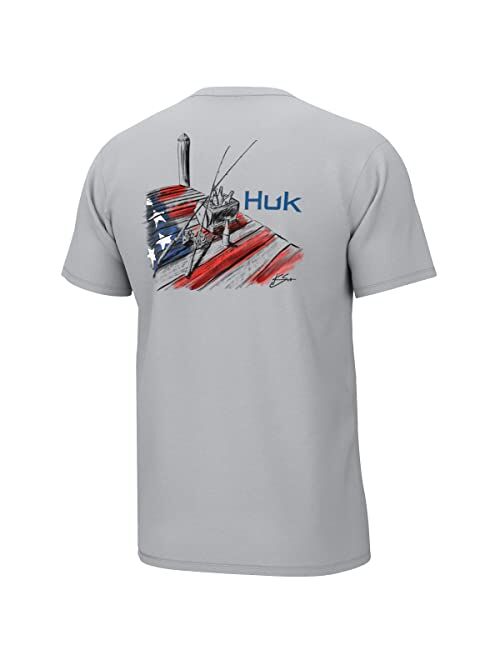 HUK Men's Kc Scott Short Sleeve Tee, Performance Fishing T-Shirt