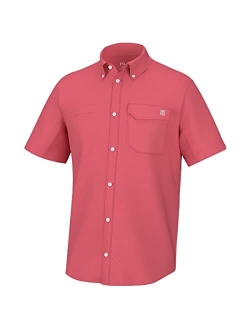 Men's Tide Point Solid Short Sleeve Shirt, Button