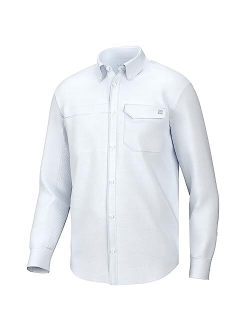 Men's Tide Point Solid Long Sleeve Shirt, Button